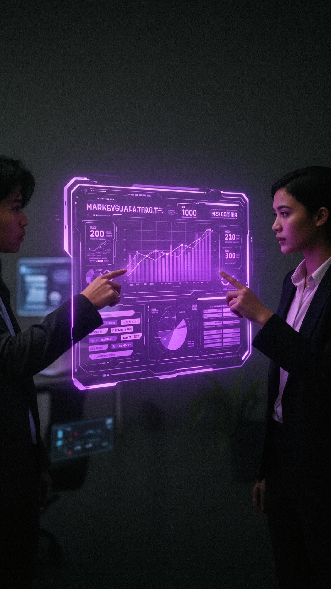 Estrategistas da Rise Ads analisando dashboard de performance